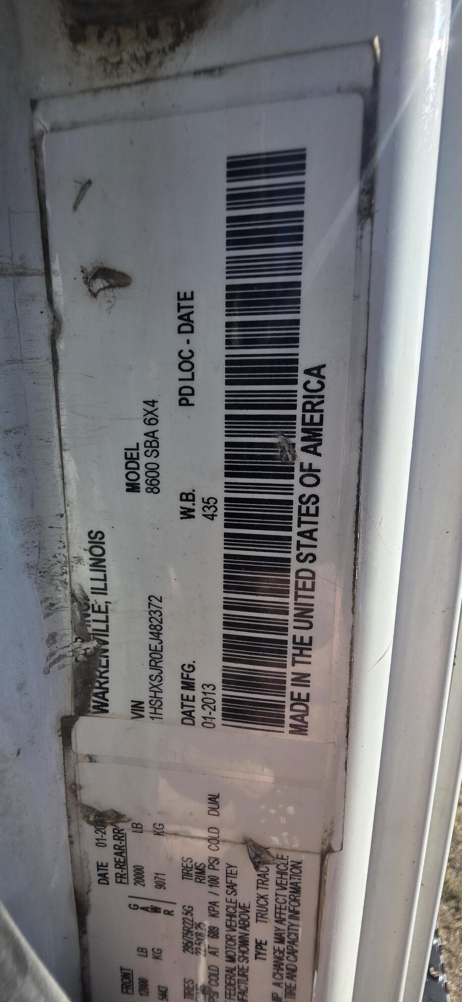 2014 INTERNATIONAL 8600 SBA 6x4 - view 13 of 65