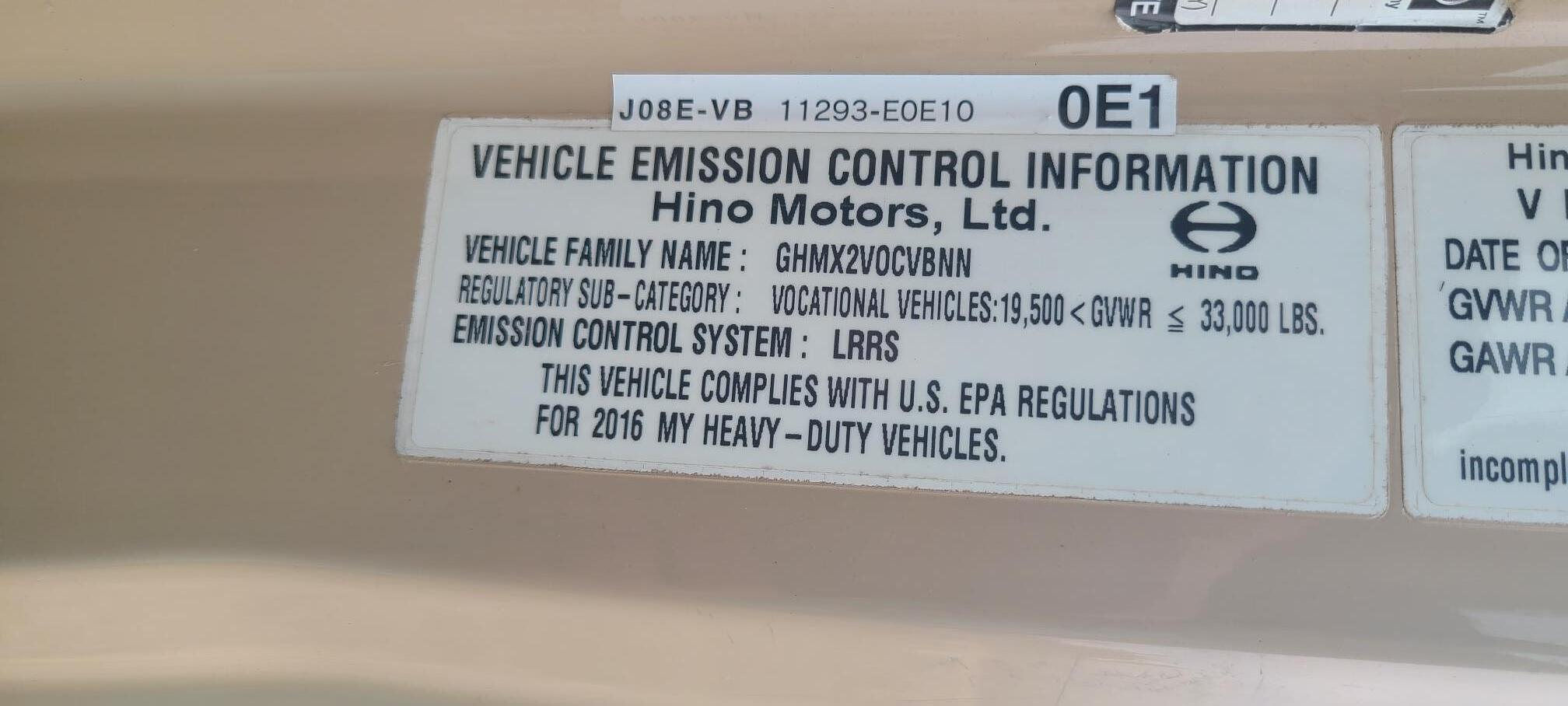 2016 HINO 338 - Image 26