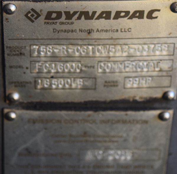 2016 DYNAPAC FC16000 - view 3 of 7
