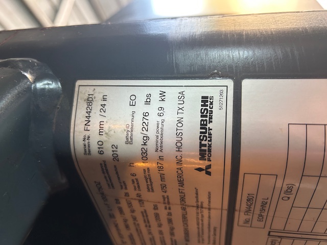 2012 MITSUBISHI EOP15HN2 - view 9 of 9