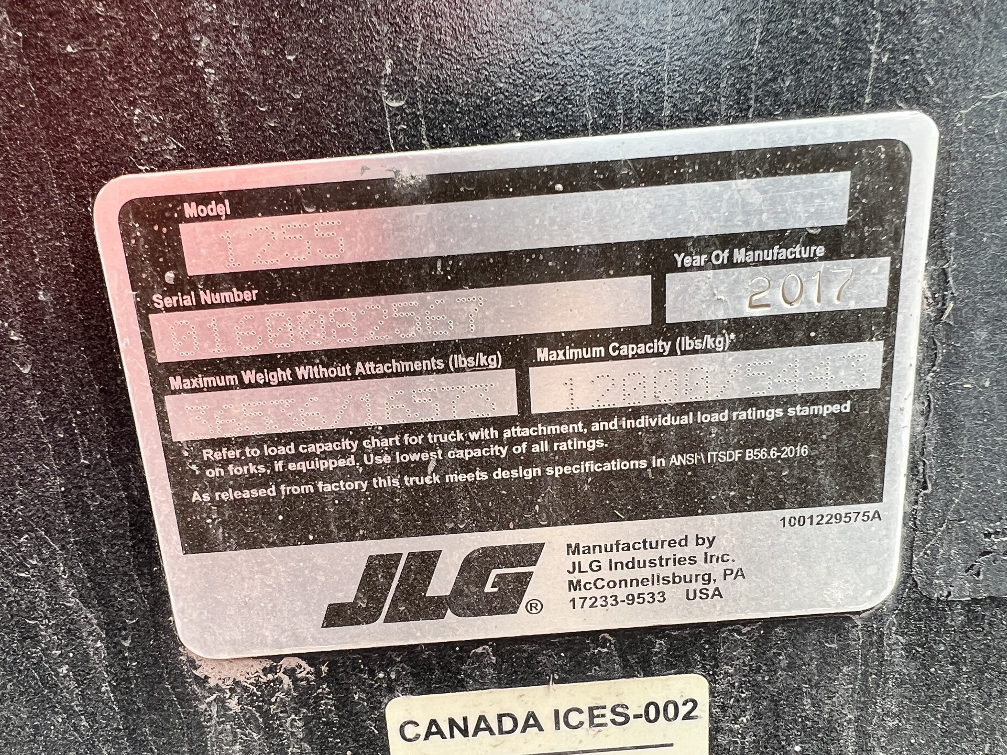 2017 JLG 1255 - Image 28