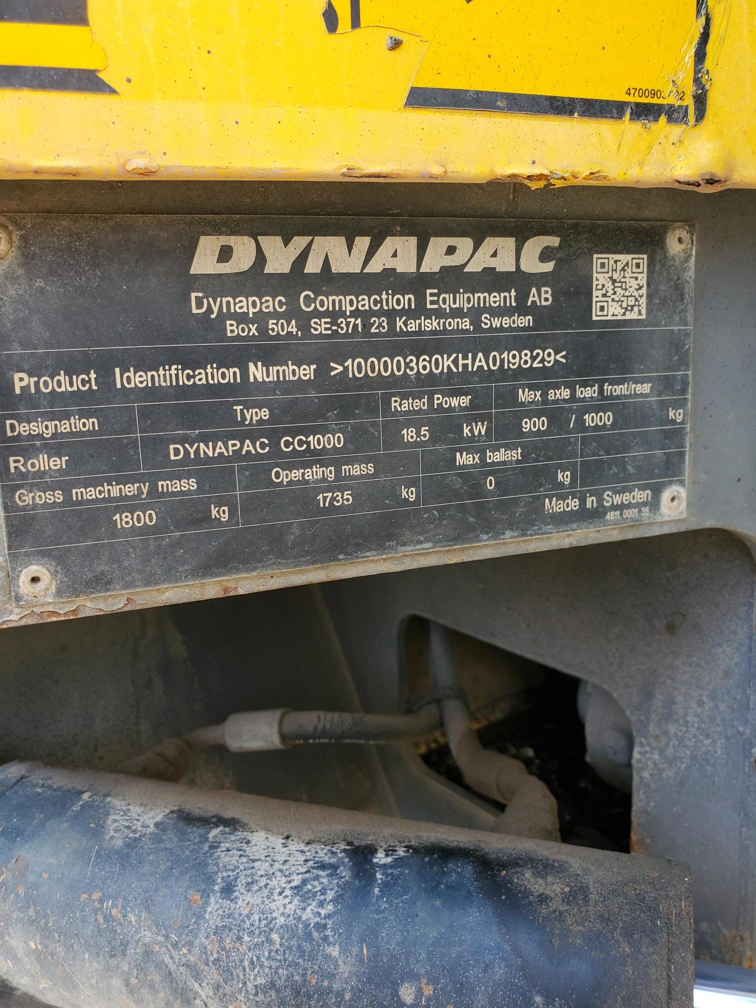 2018 DYNAPAC CC 1000 - view 5 of 5