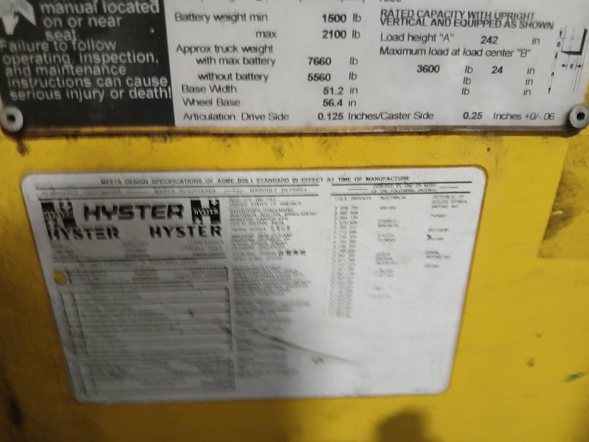 2017 HYSTER 40-E30H5D3 - Image 10