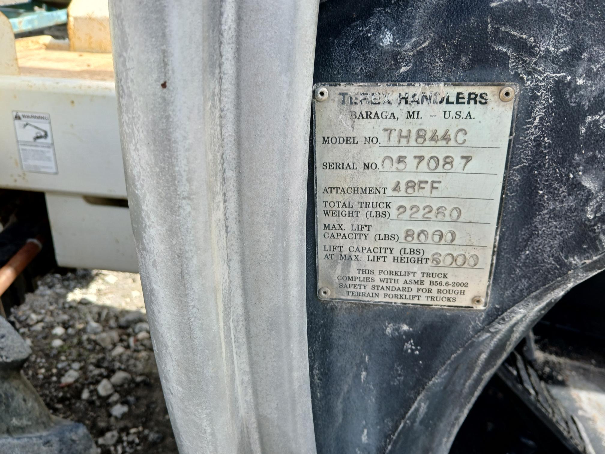 2014 TEREX TH844C - view 7 of 12