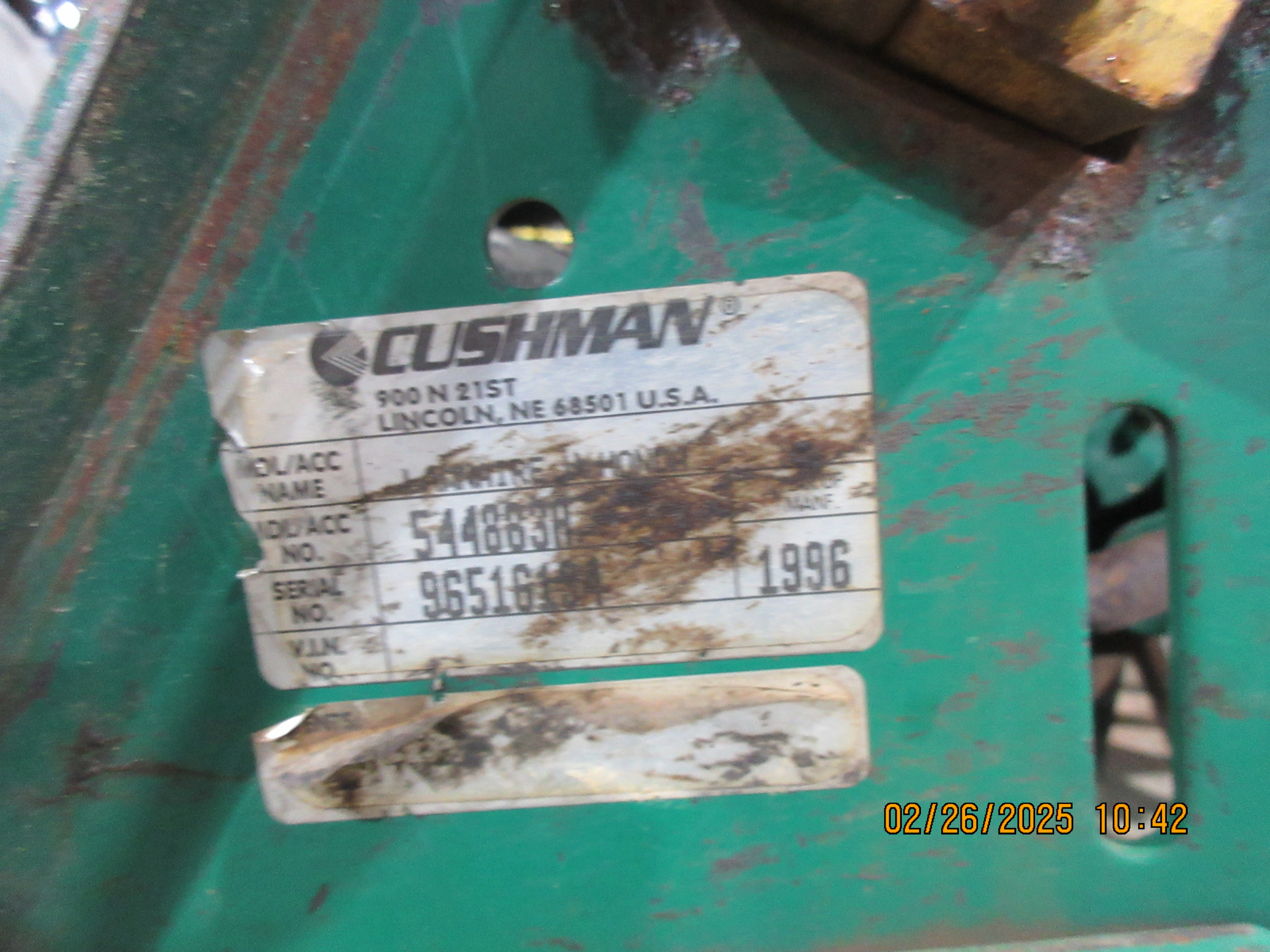 1996 CUSHMAN Walk-Behind Aerator - Image 10