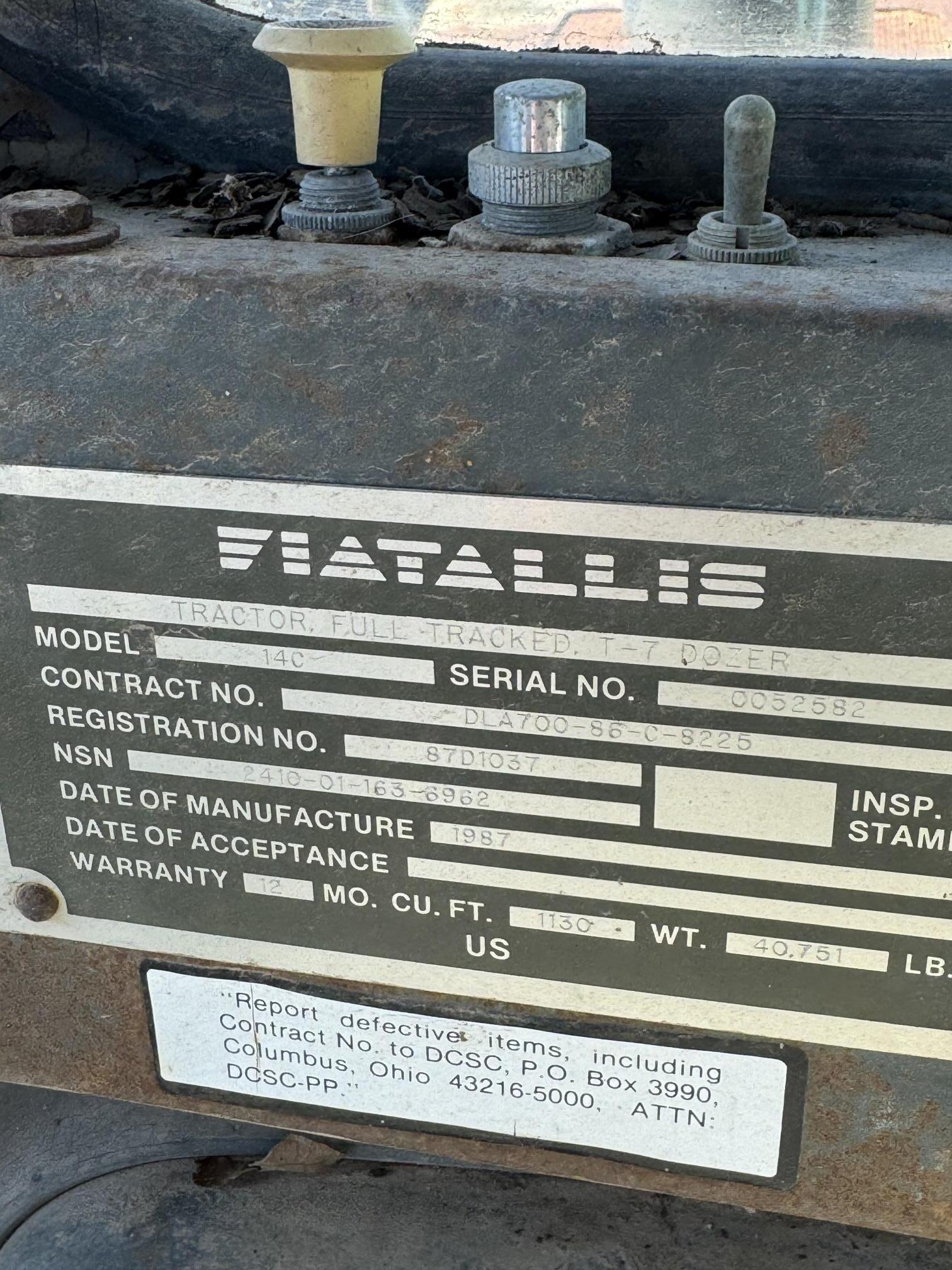 1987 FIATALLIS 14C - Image 8