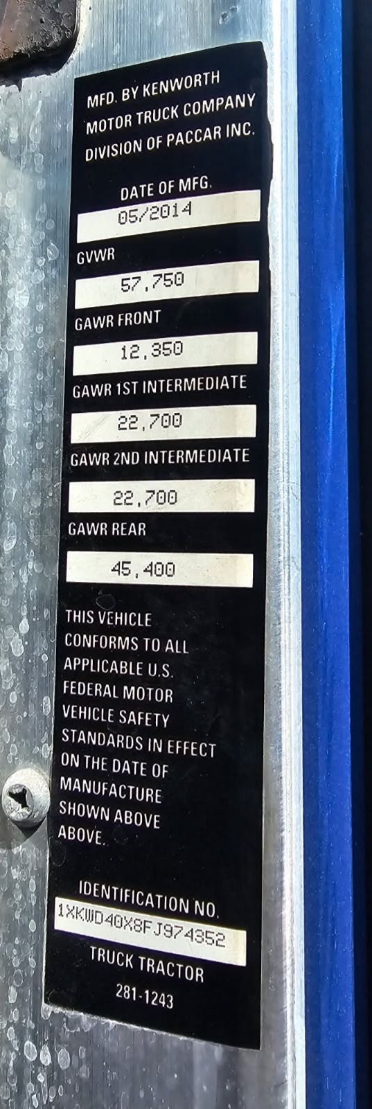 2015 KENWORTH W900 - Image 9