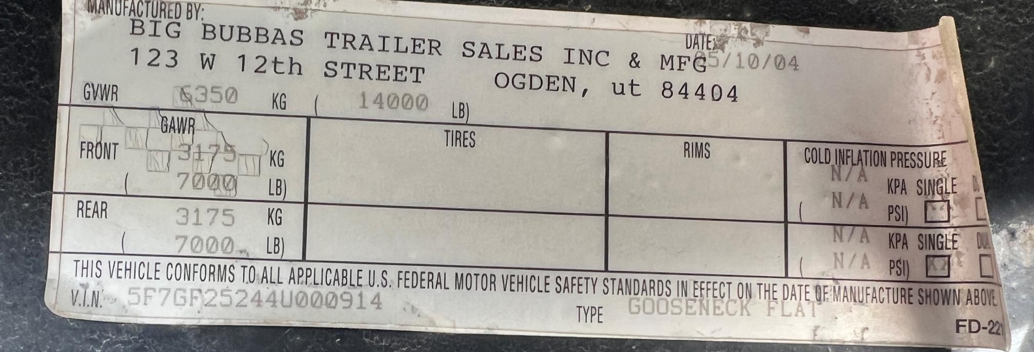 2004 LIL BUBBA FD221 - Image 9
