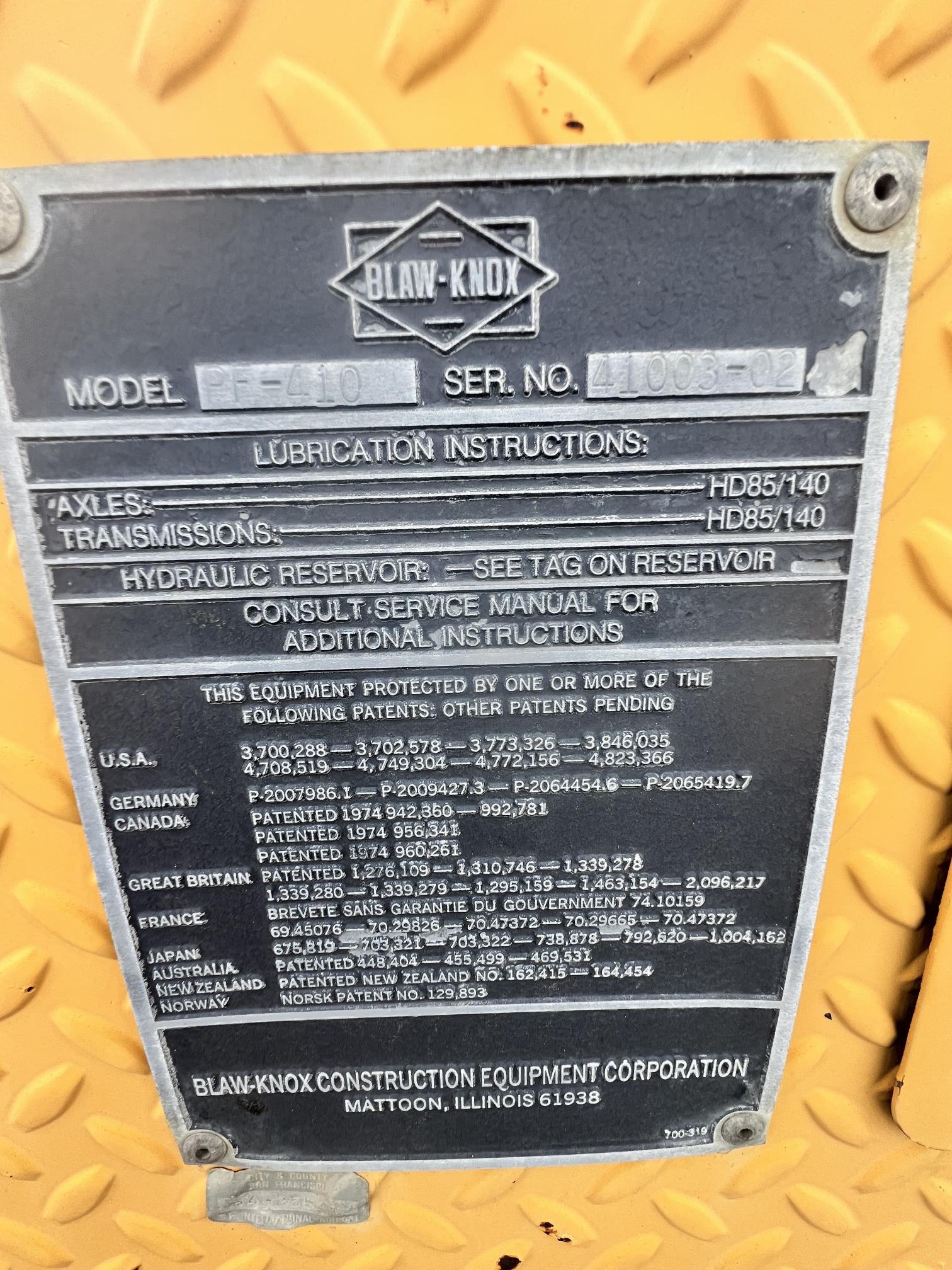 1994 BLAW-KNOX PF-410 - Image 24