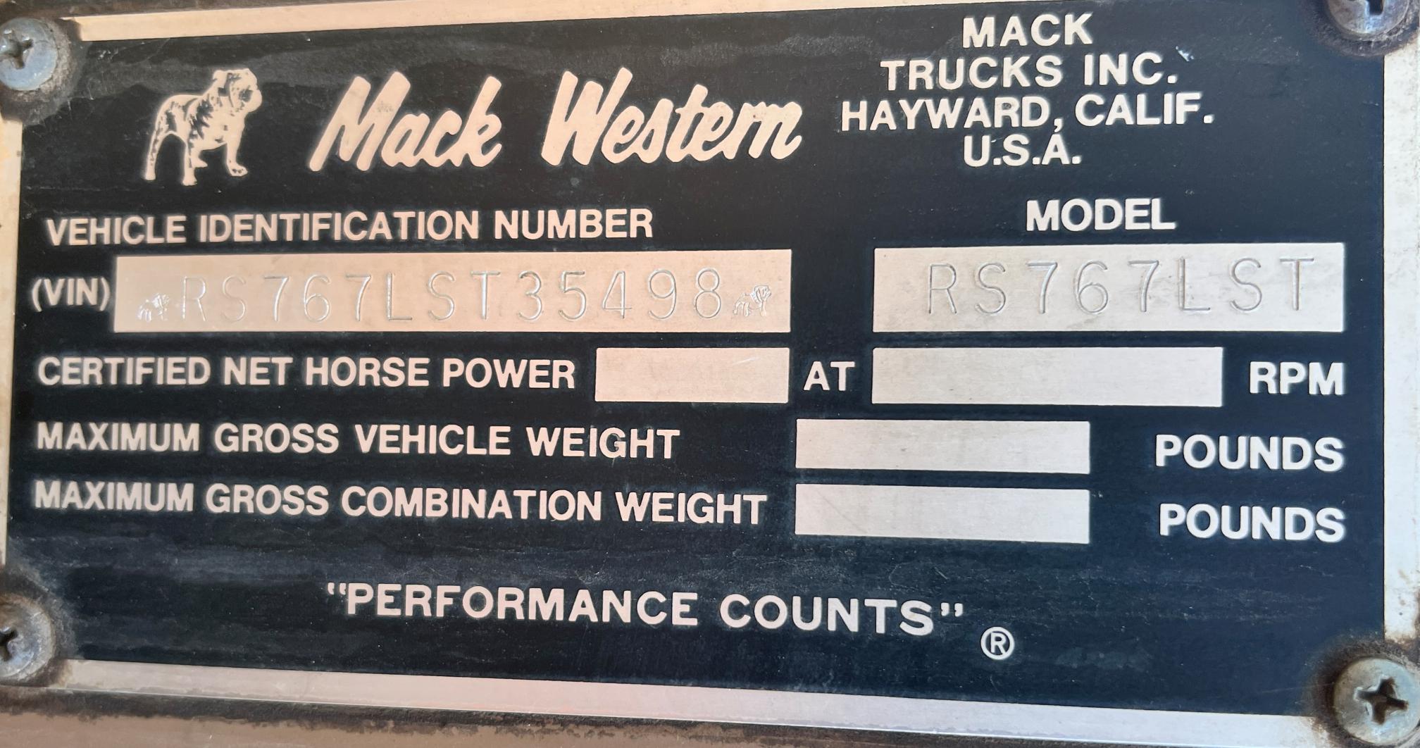 1977 MACK RS767LST - Image 61