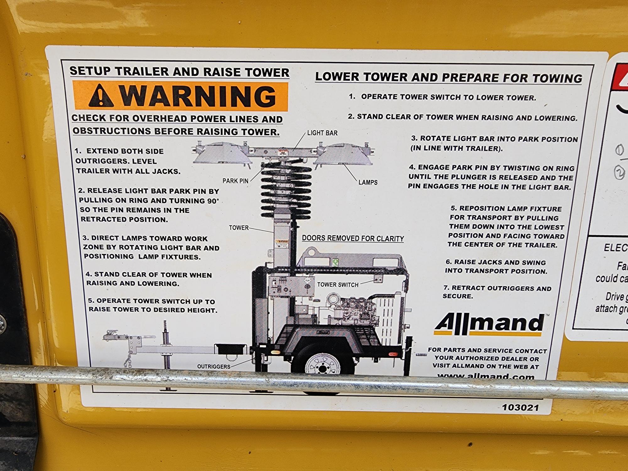 2017 ALLMAND BROS Portable Night-Lit Pro II V Genset - Image 8