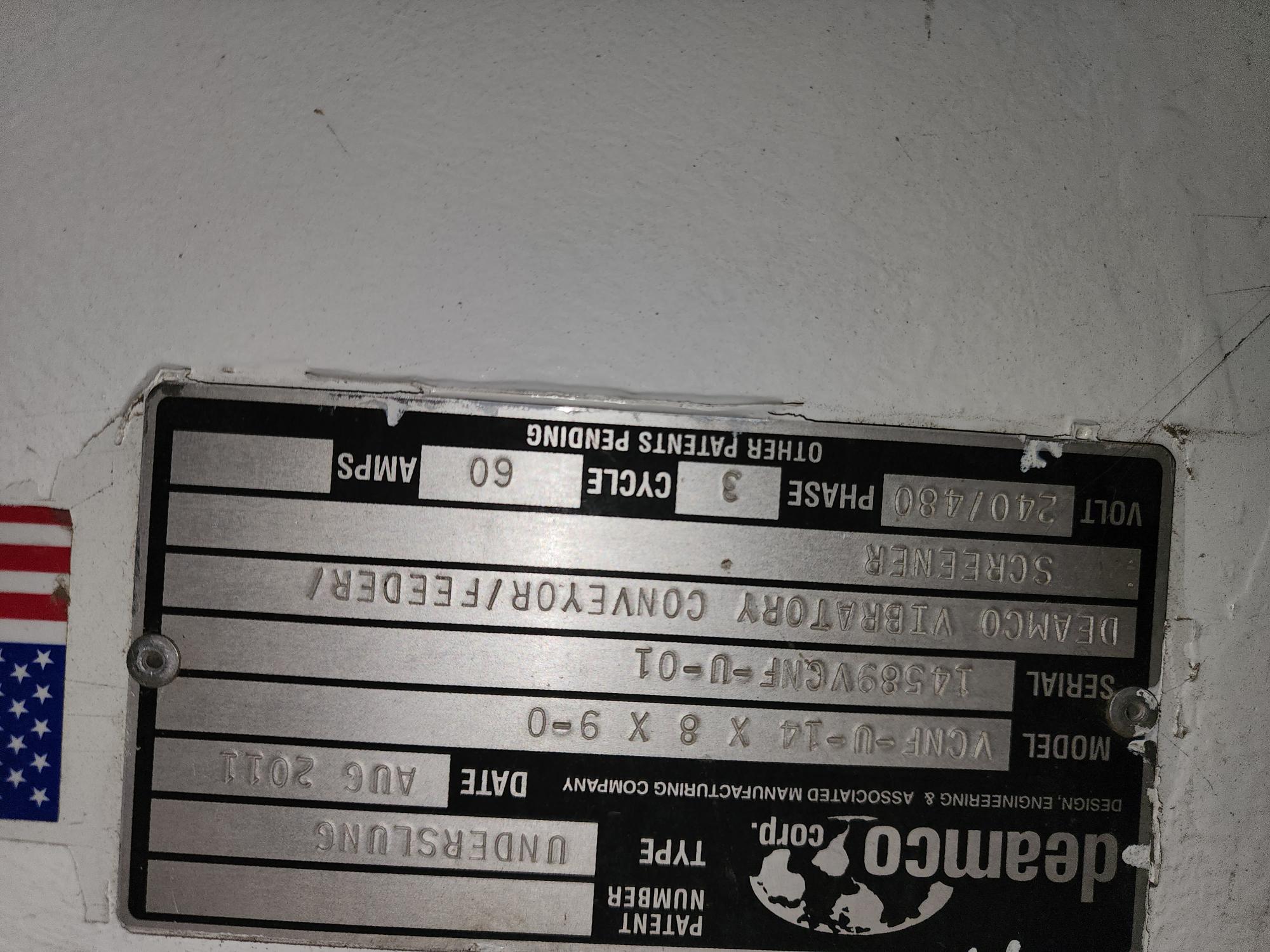 2011 DEAMCO MFG VCNF-U-14 X 8 X 9-0 - view 9 of 9