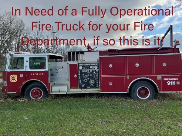 1988 PIERCE FIRE TRUCK