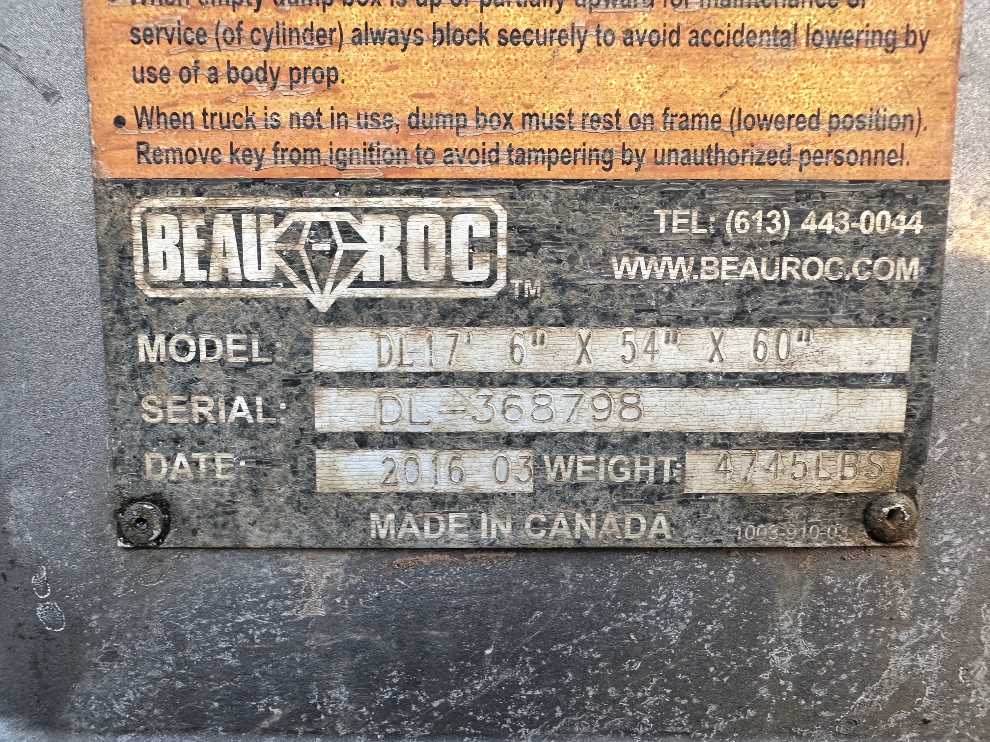 2017 MACK Granite GU713 - Image 55