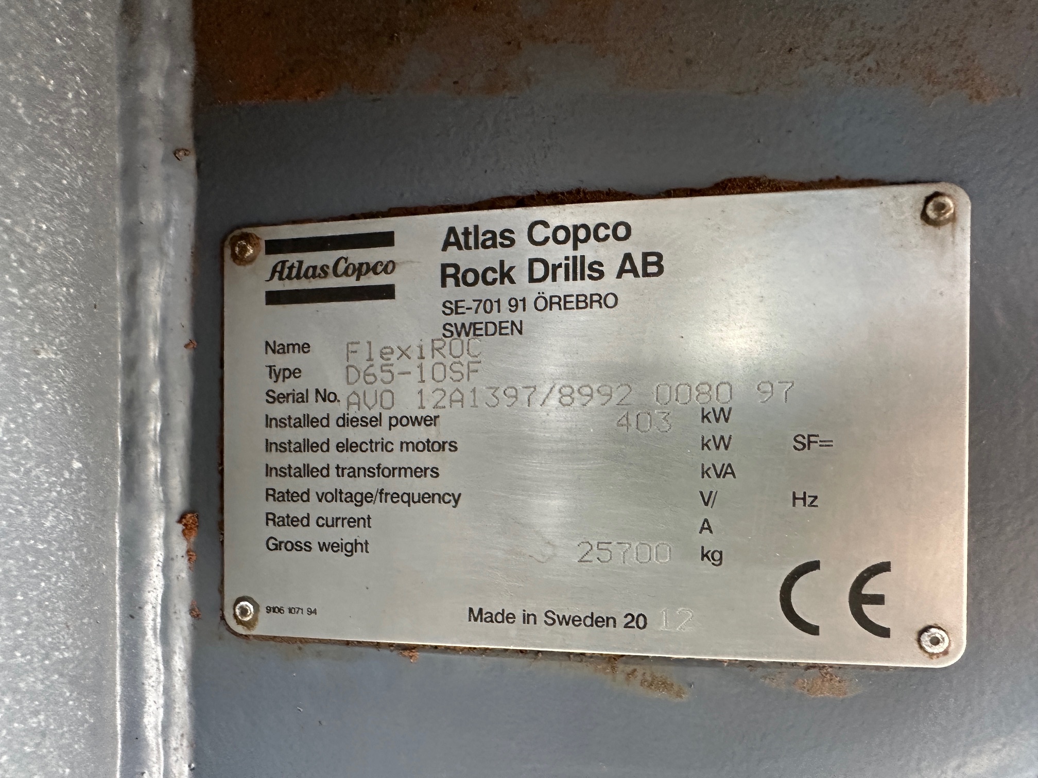 2012 ATLAS COPCO Flexiroc D65-10SF - Image 35