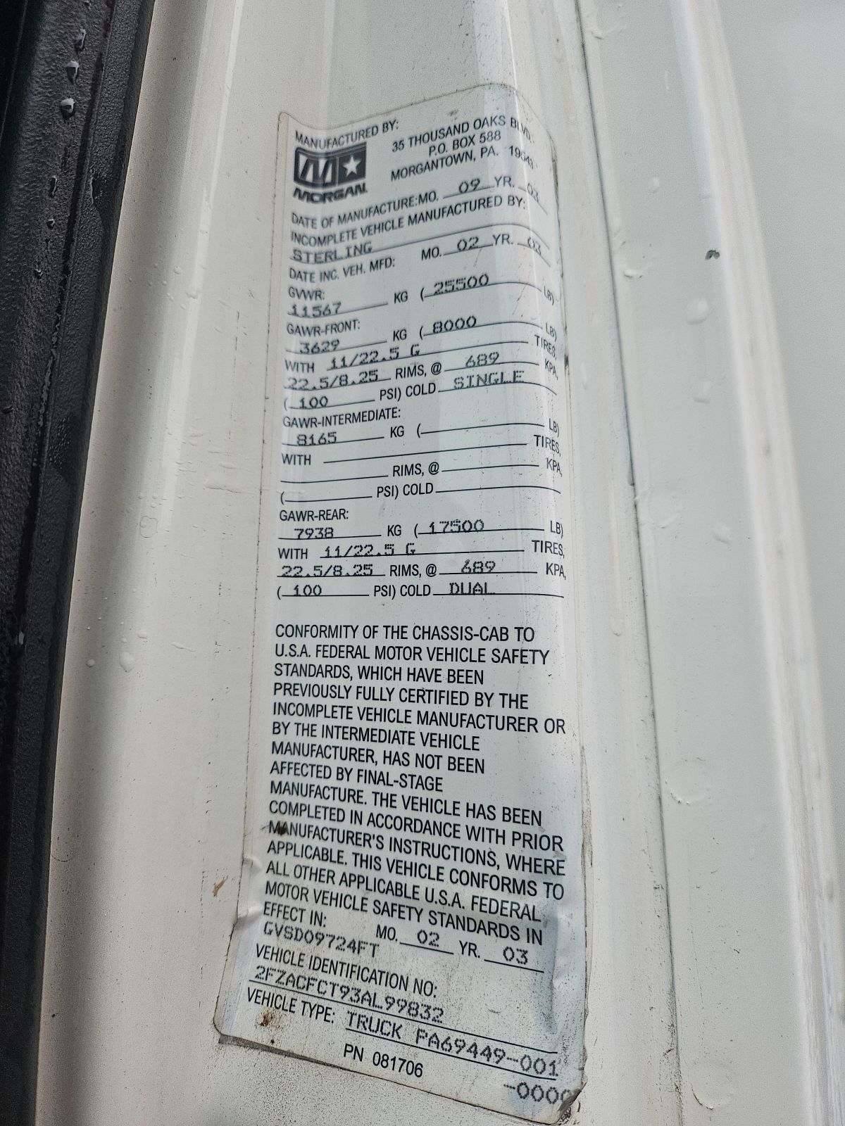 2003 STERLING Acterra 24' Box Truck - view 12 of 16