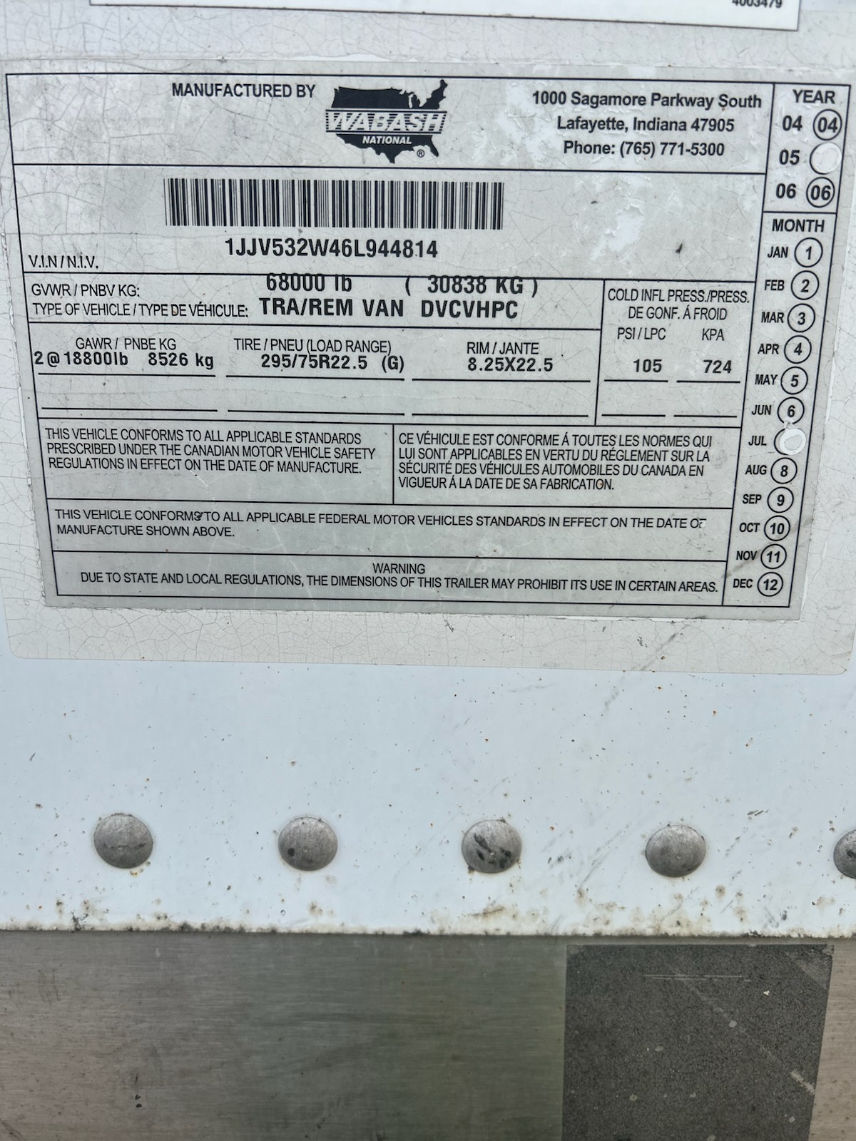 2006 WABASH NATIONAL 53' Storage Dry Van - Image 12