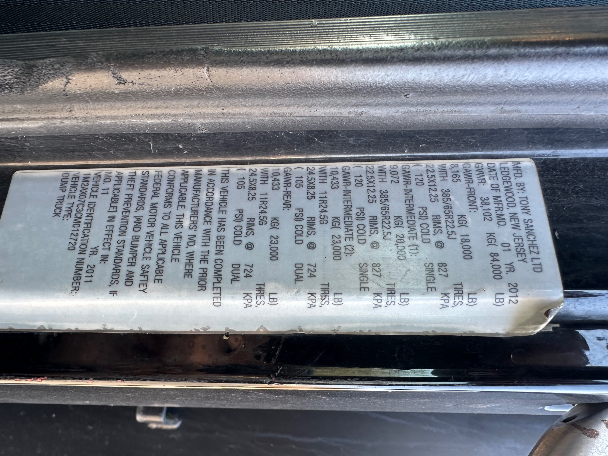 2012 MACK Granite GU713 - Image 16