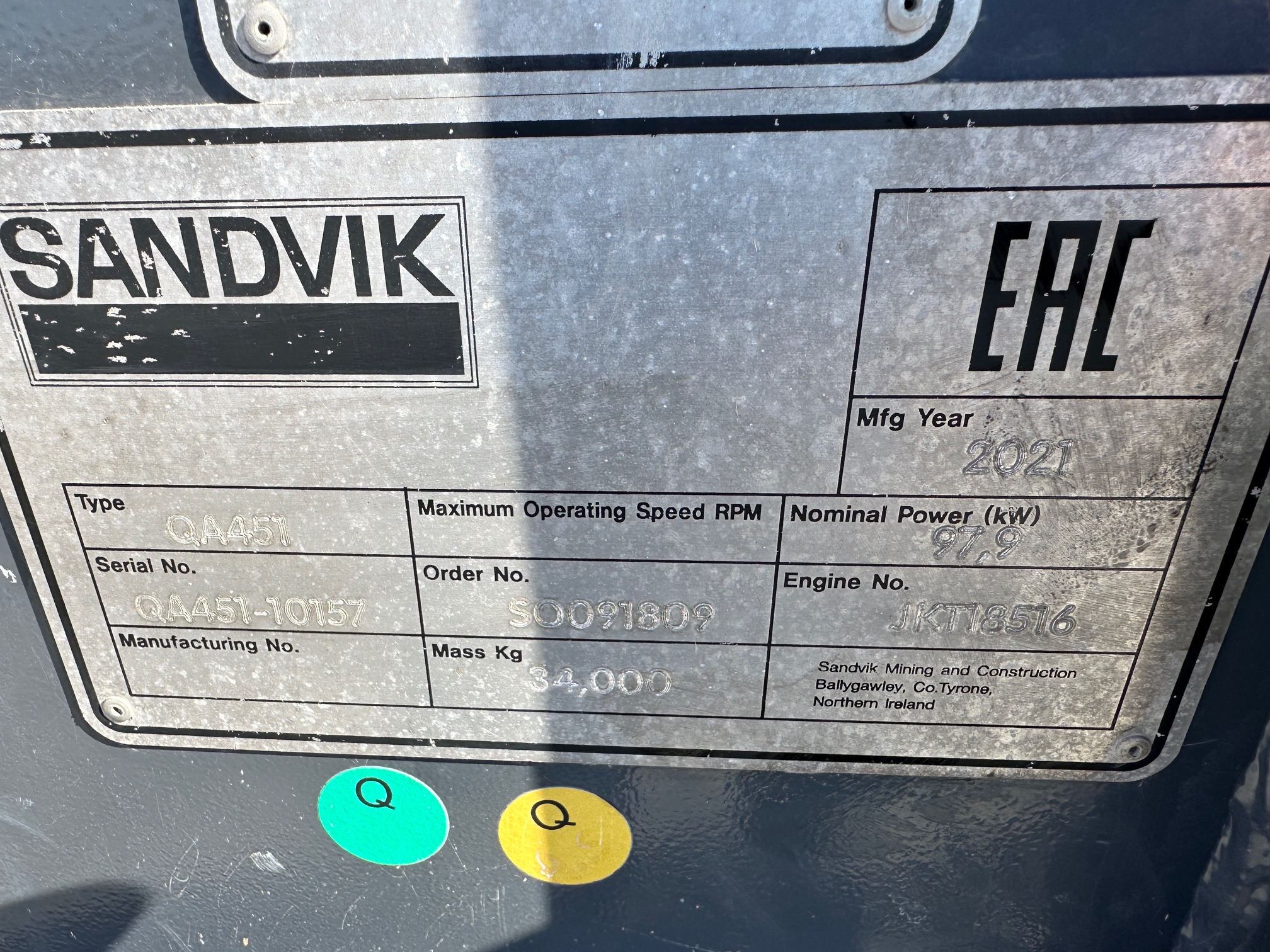 2021 SANDVIK QA451 - Image 10