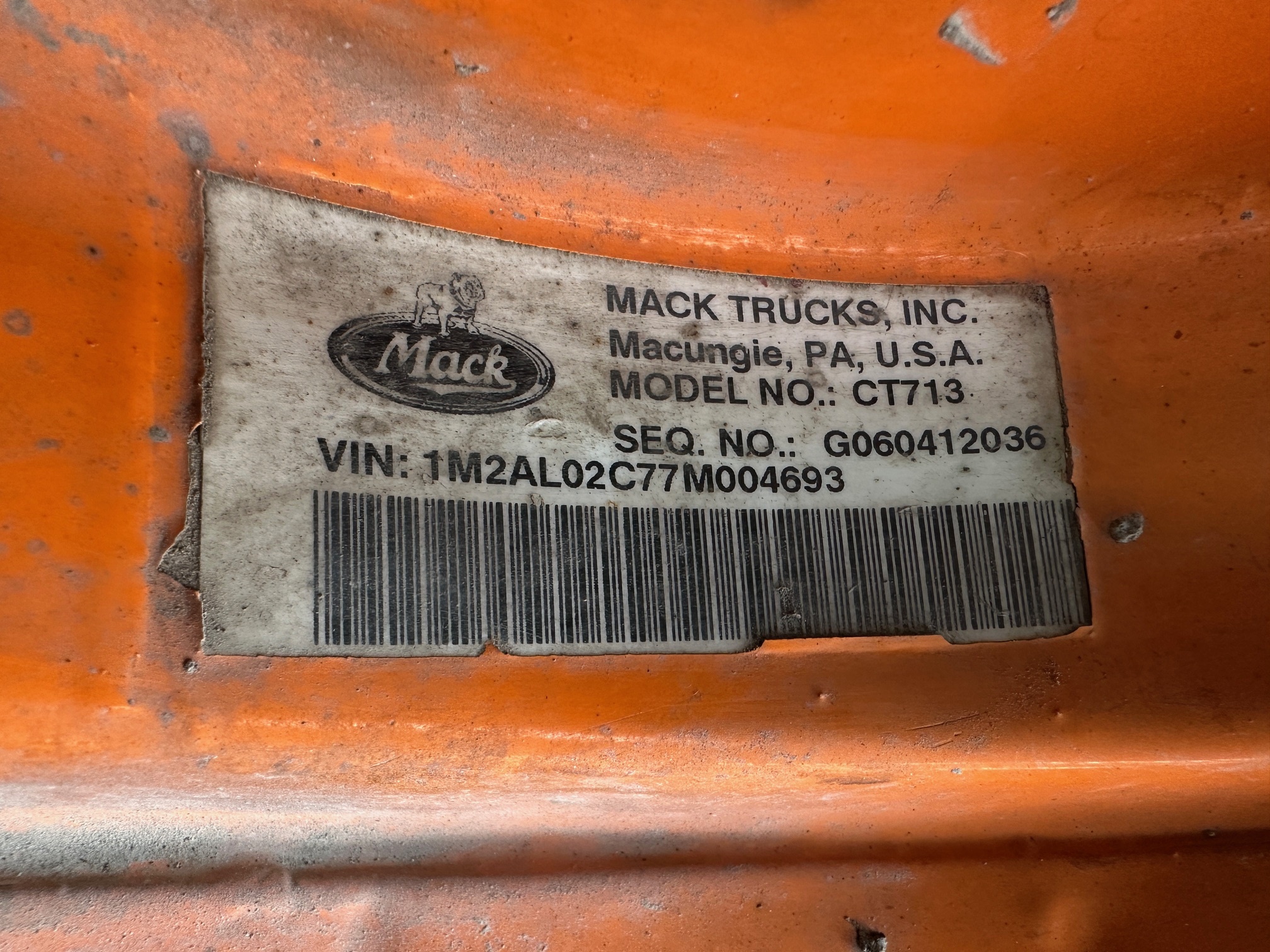 2007 MACK Granite CT713 #91 - Image 25