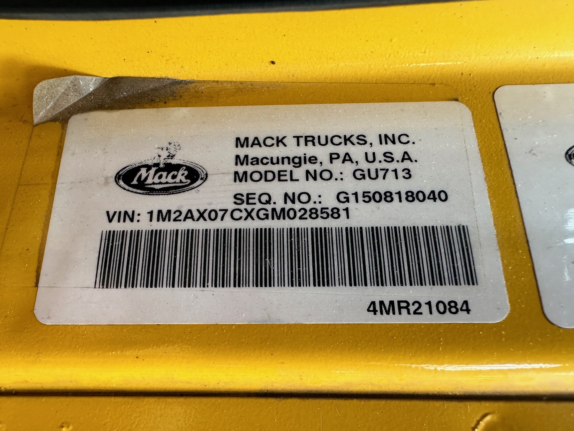 2016 MACK Granite GU713 - view 14 of 43