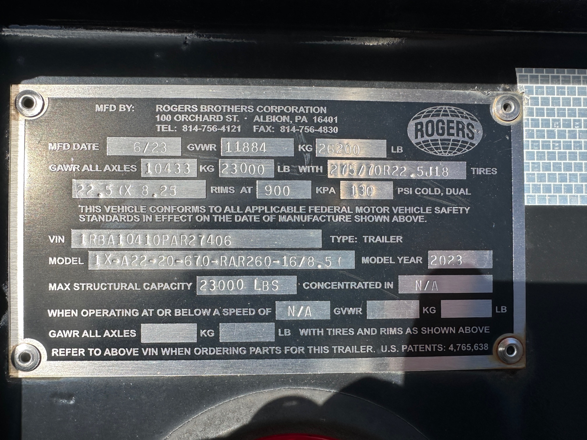 2023 ROGERS 4th Axle - view 4 of 21