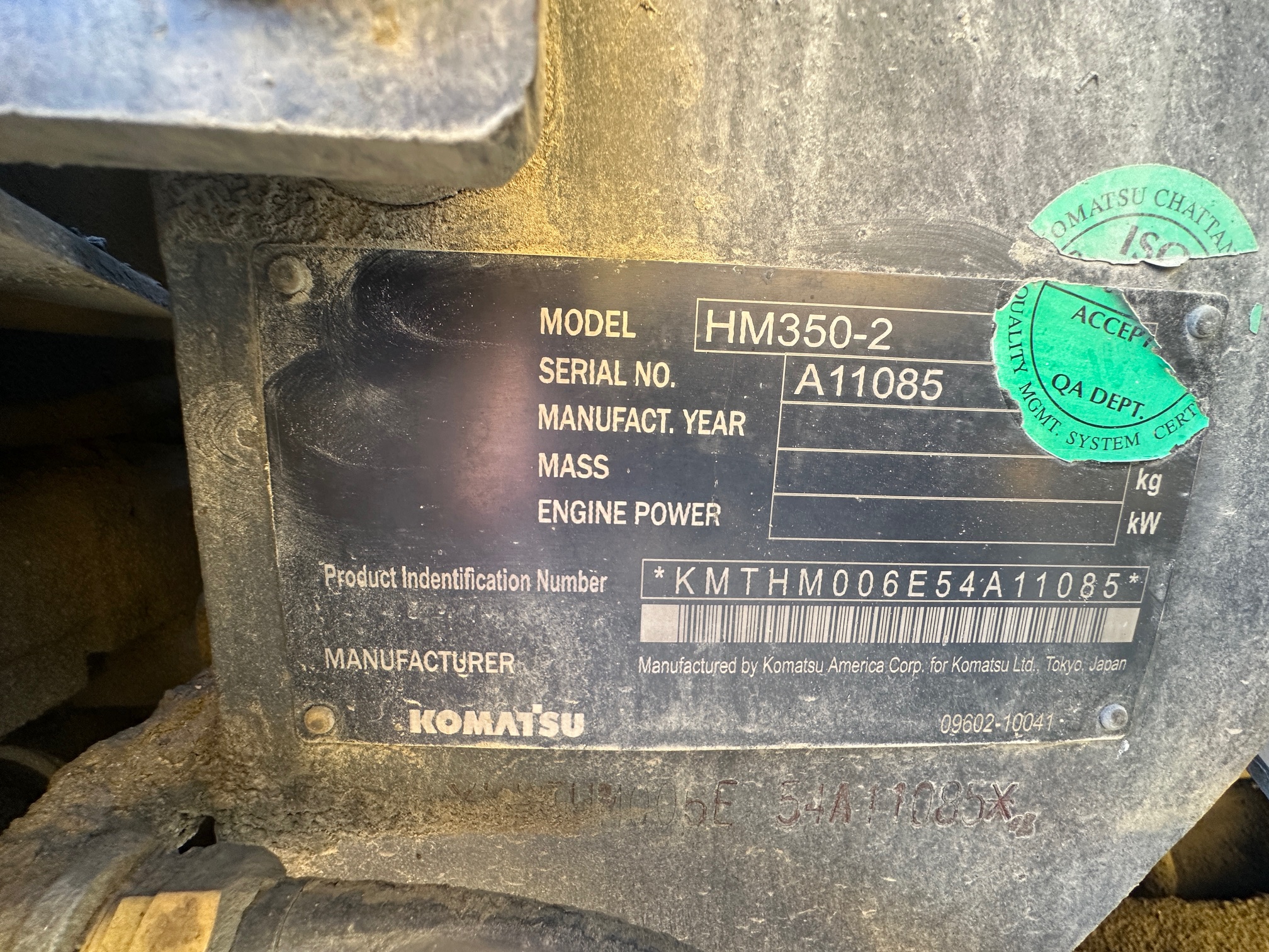 2008 KOMATSU HM350-2 - view 19 of 31