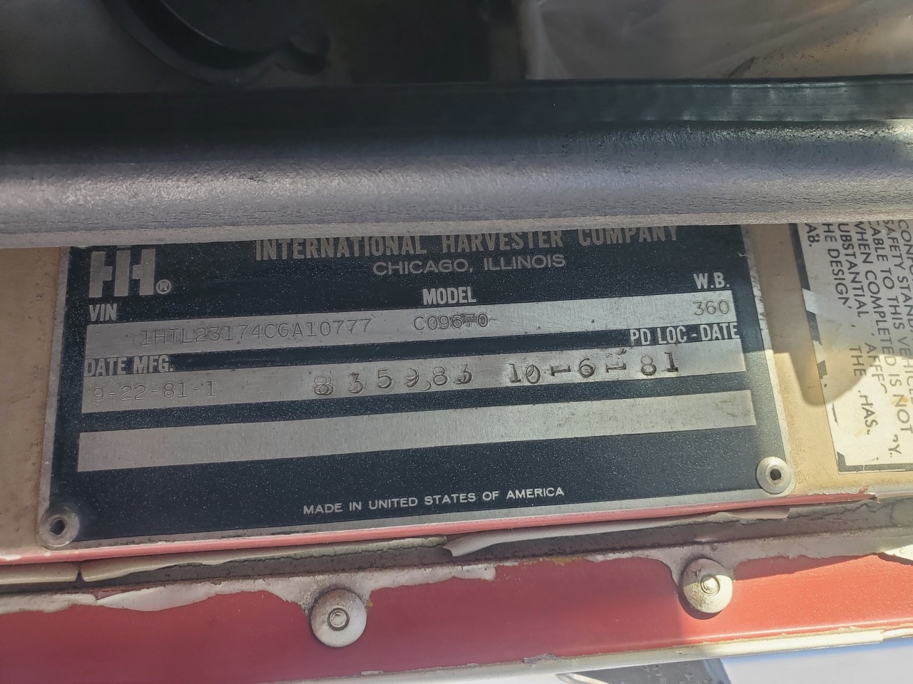 1982 INTERNATIONAL C09670 - Image 20