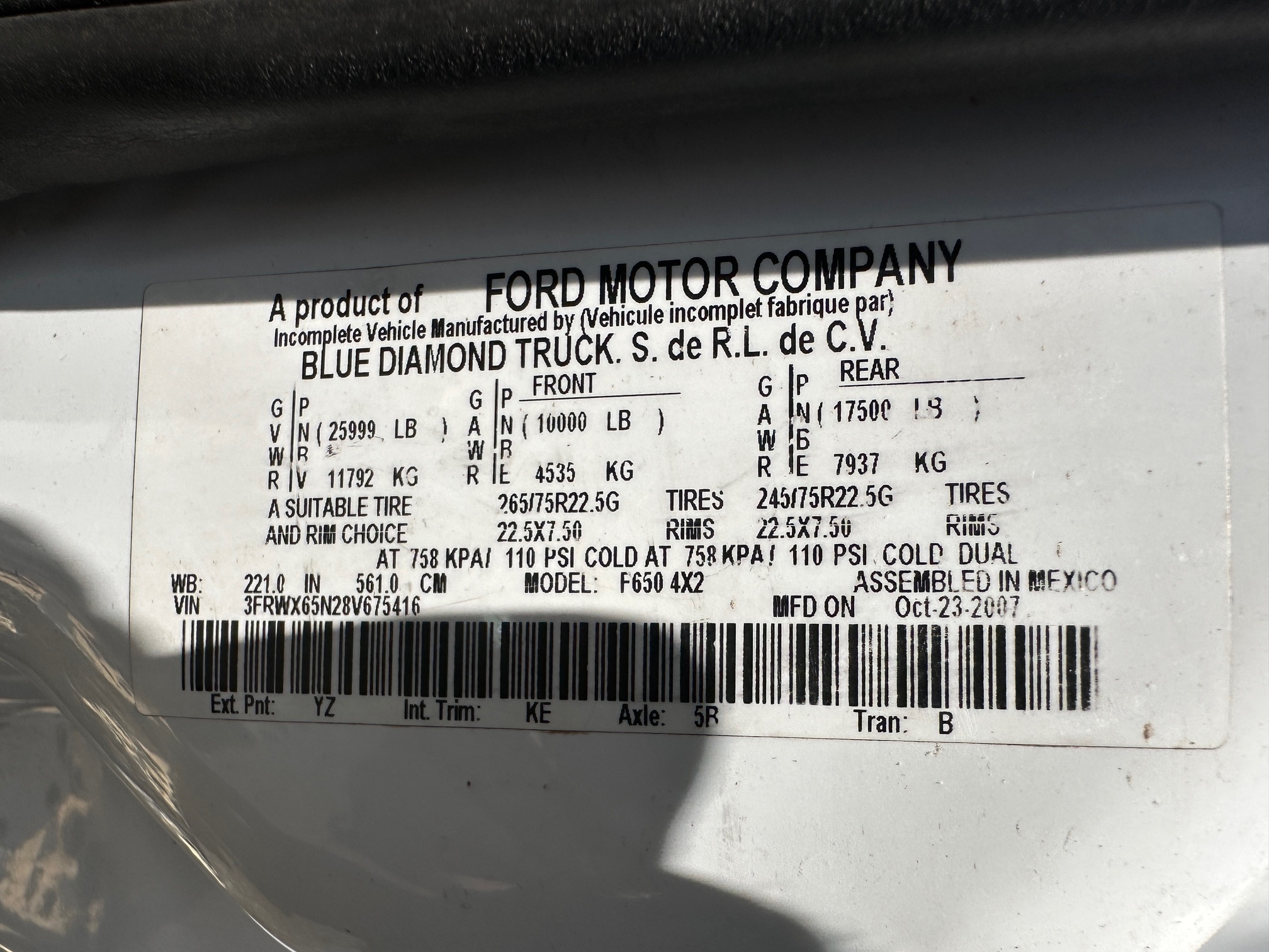 2008 FORD F650 Dump Body - view 7 of 34