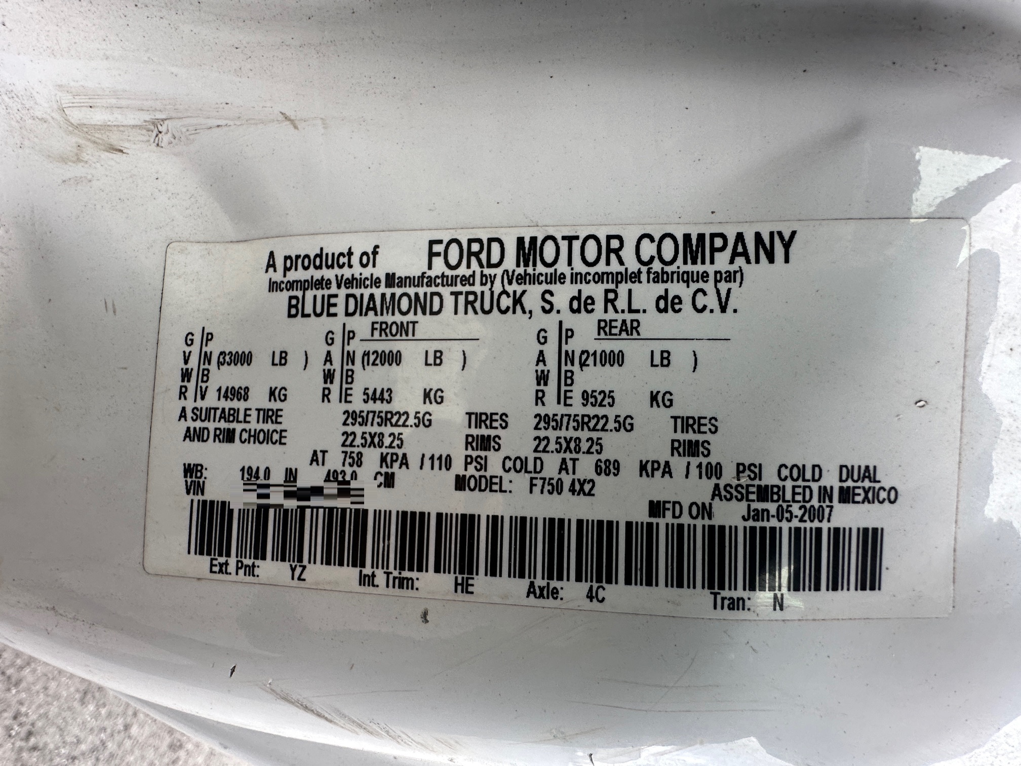 2007 FORD F750 - Image 42