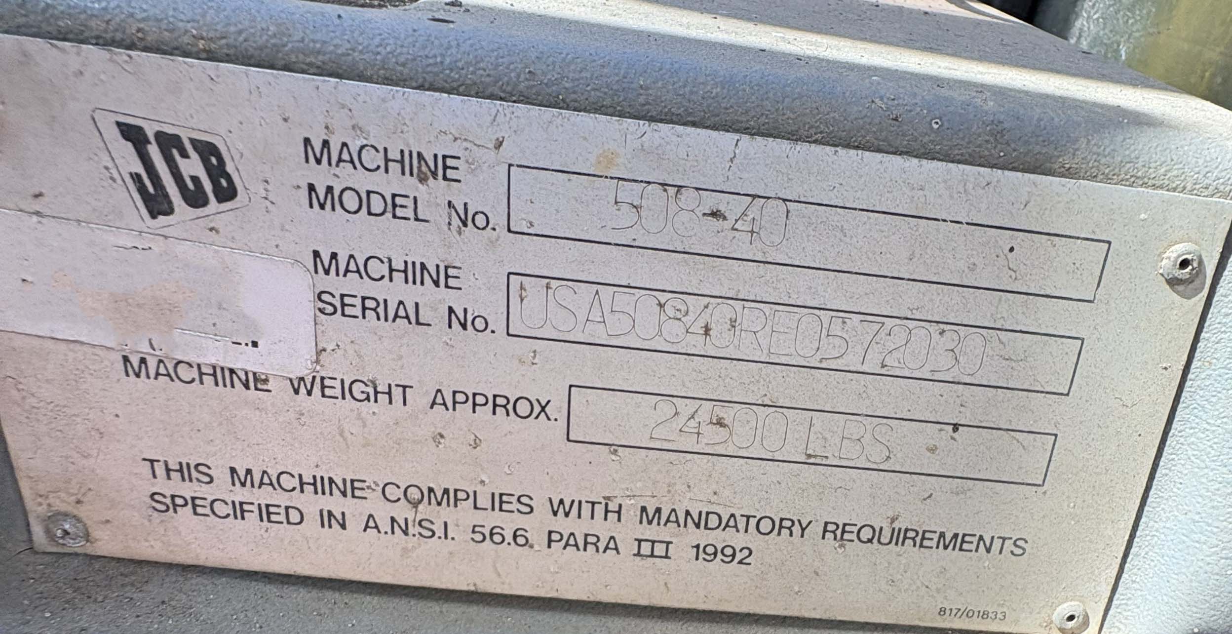 1994 JCB 508-40 - Image 8