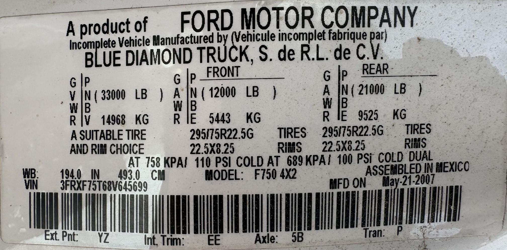 2008 FORD F-750 XL Super Duty - view 20 of 20