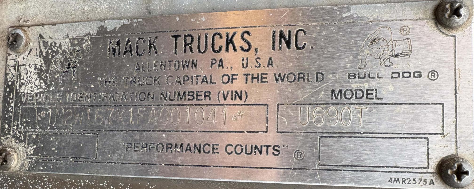 1985 MACK U690T - view 13 of 14