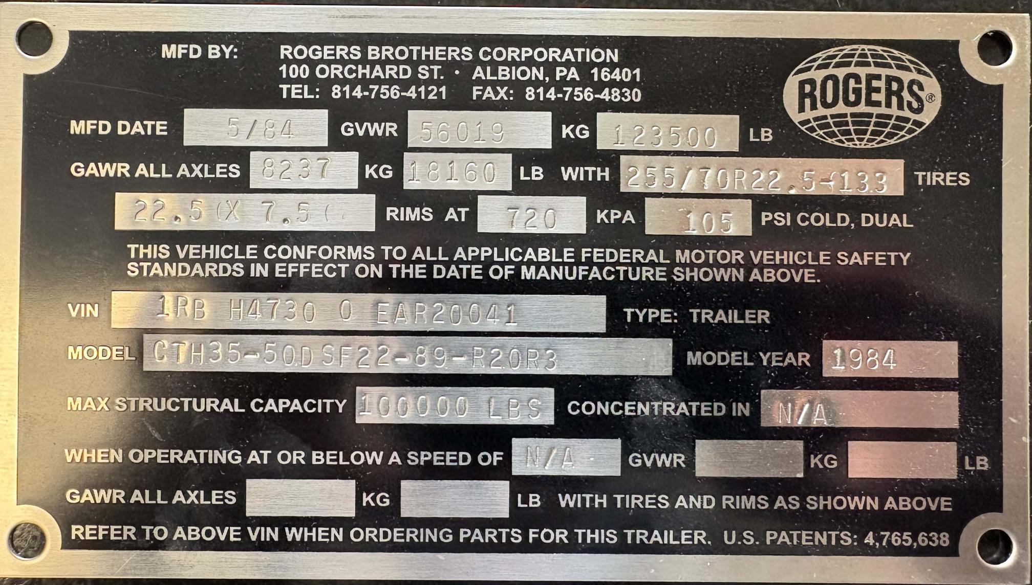 1984 ROGERS CTH35 - view 10 of 10