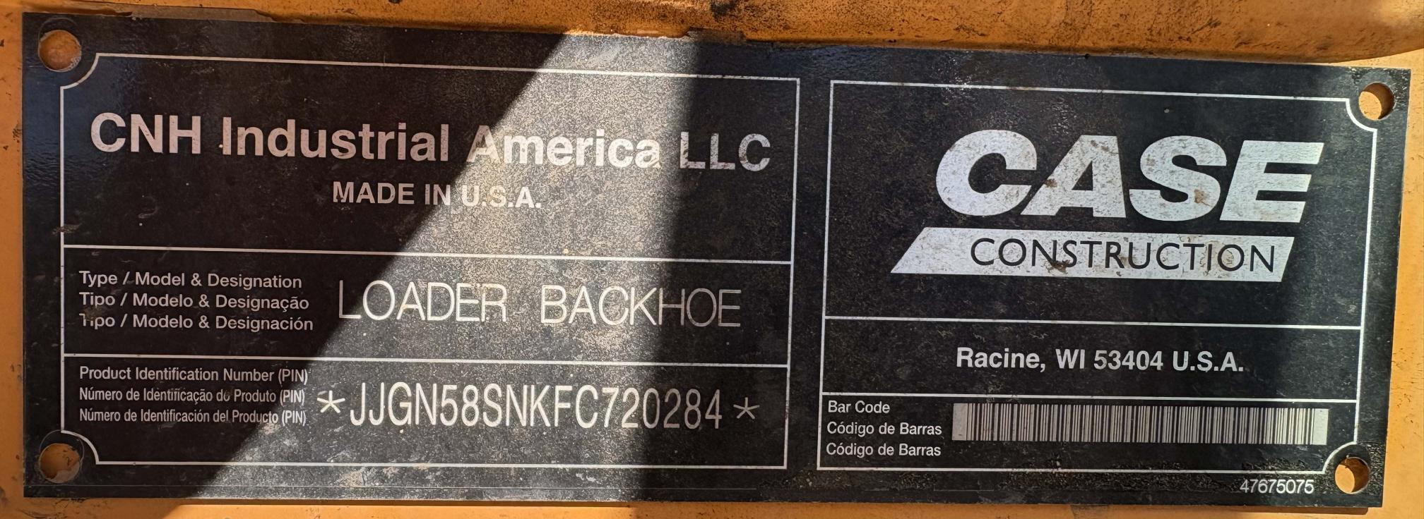 2014 CASE 580 Super N - Image 26