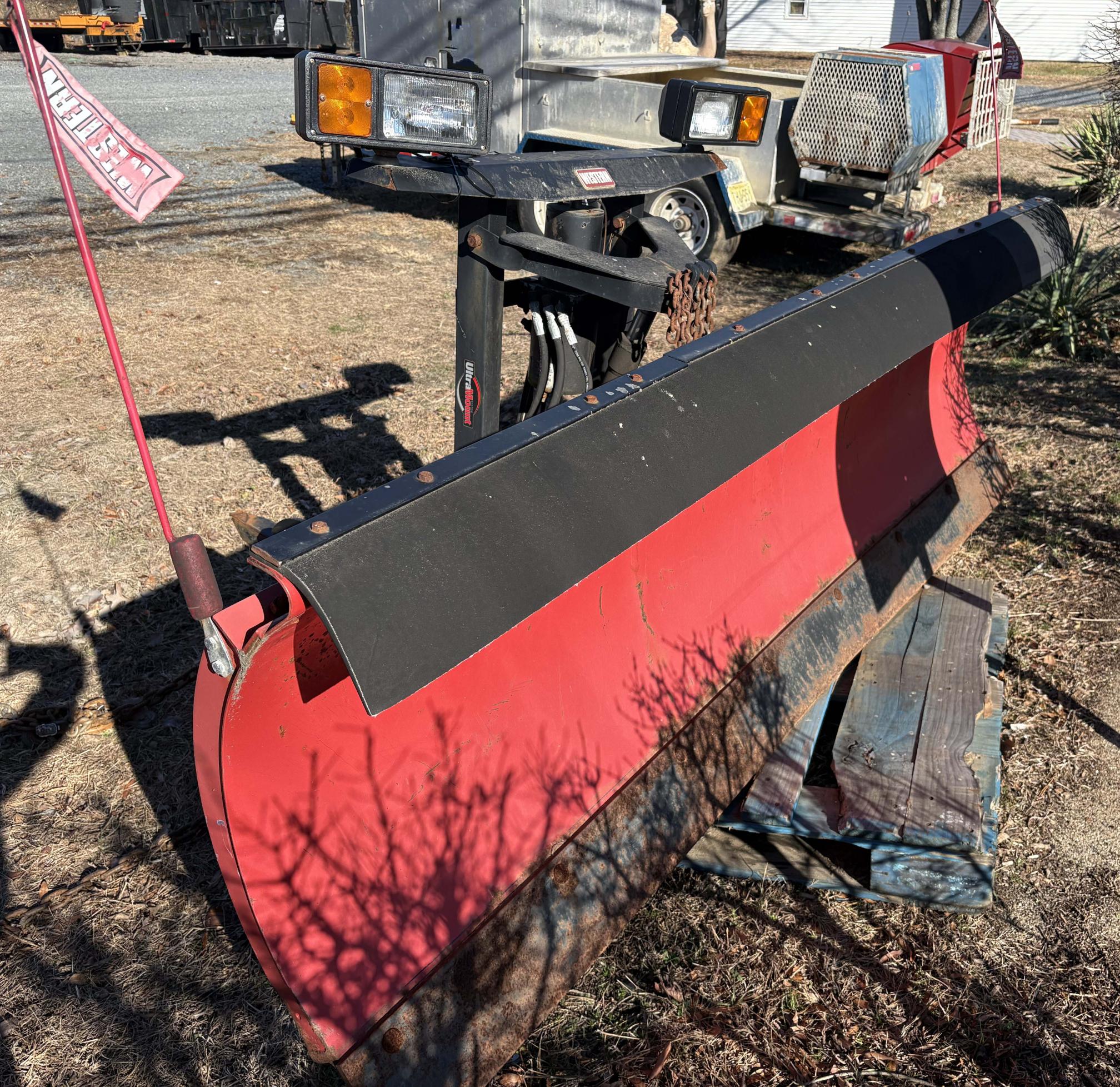 0 WESTERN 8' Straight Blade Snow Plow