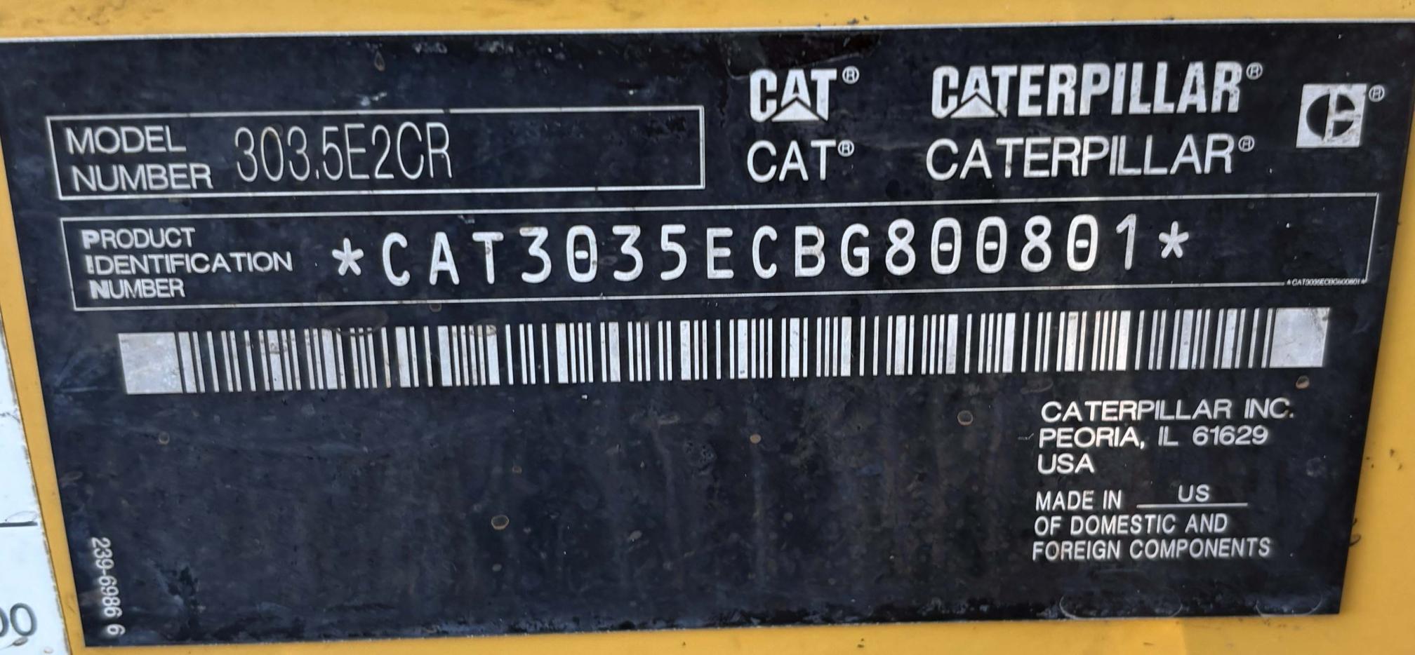 2015 CATERPILLAR 303.5E2 - Image 10