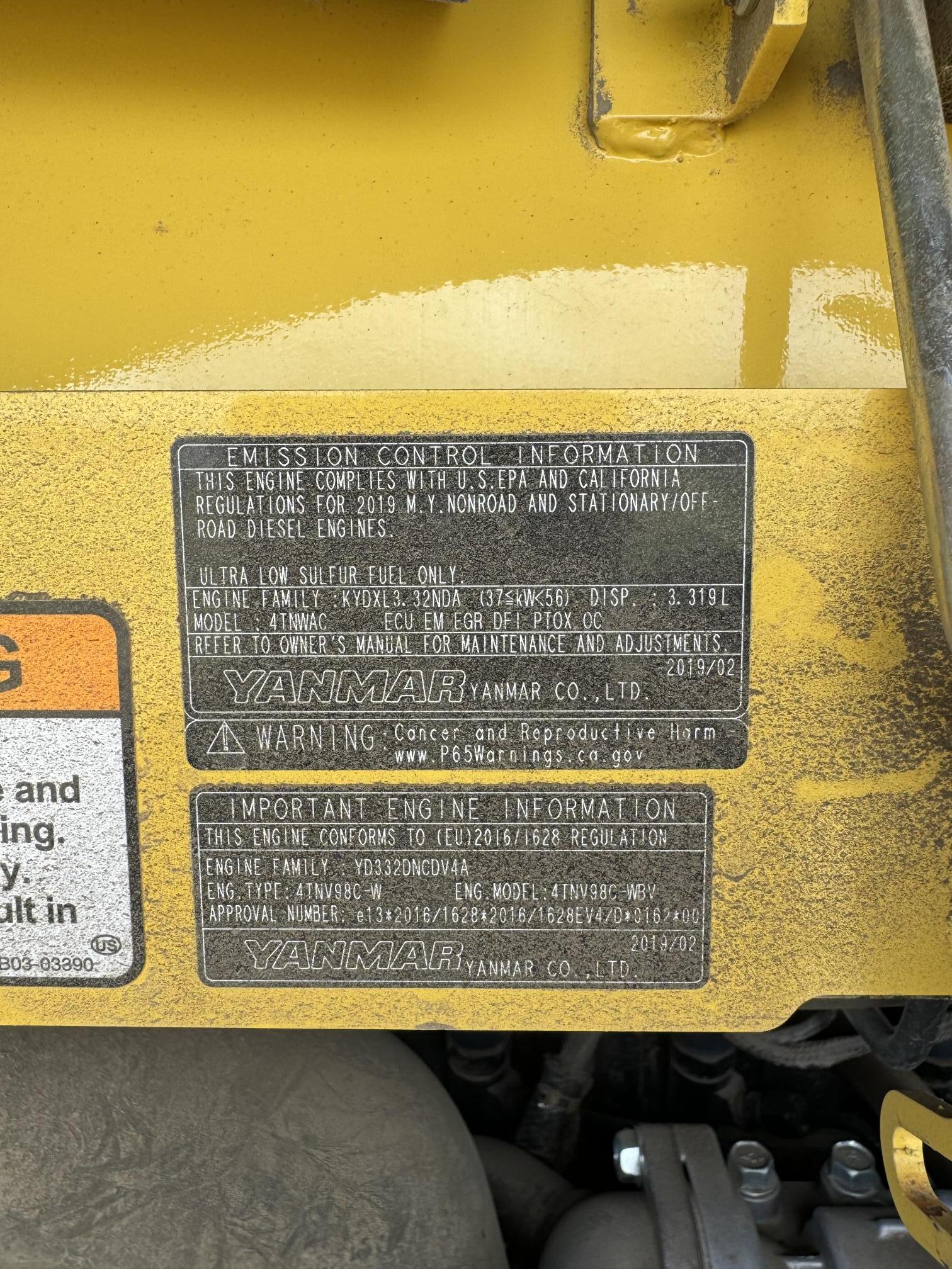 2019 YANMAR VIO80-1A - Image 39