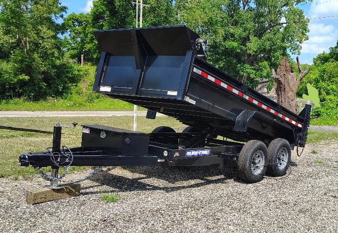 2022 SURE TRAC 12 foot Low Profile Homeowner Dump Trailer - view 1 of 30