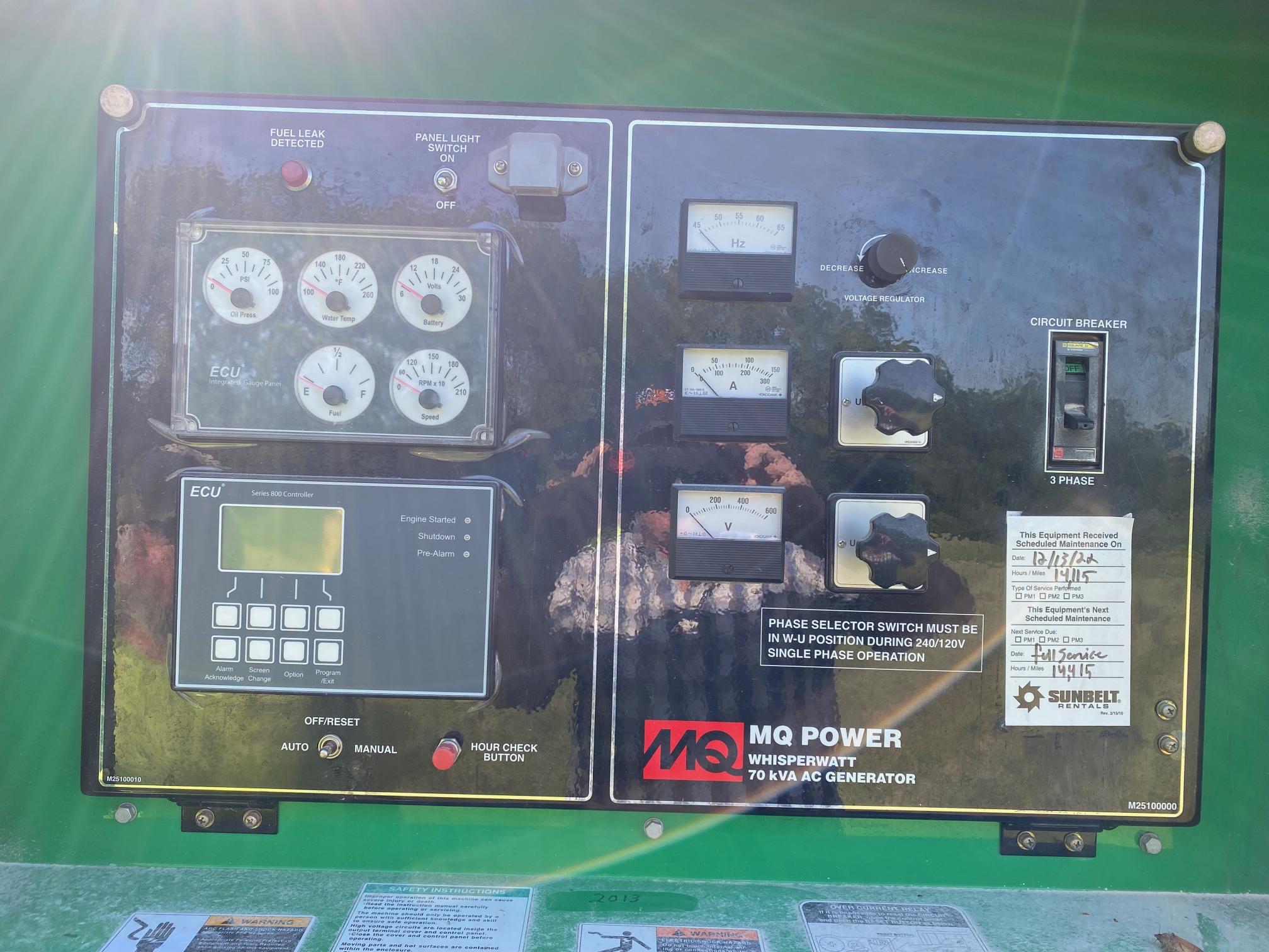 2013 MULTIQUIP WHISPERWATT DH-0750J - view 7 of 15